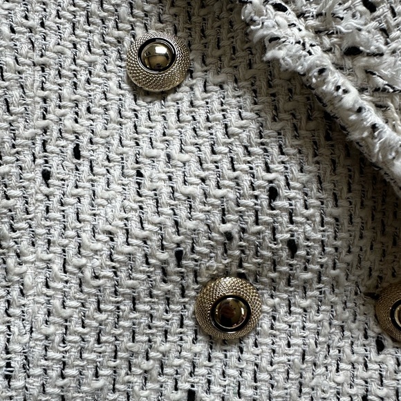 NWT Zara Textured Double-Breasted Blazer - Picture 9 of 12